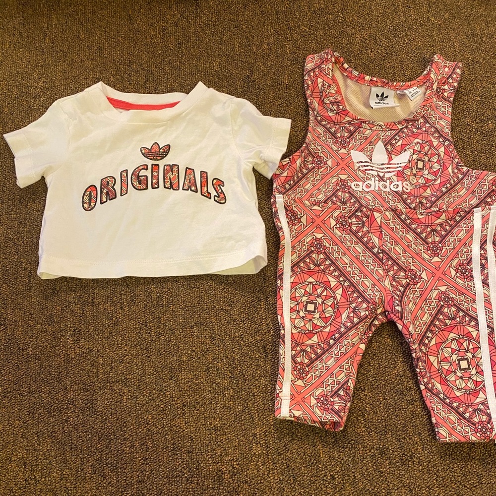 Adidas jumper and shirt set